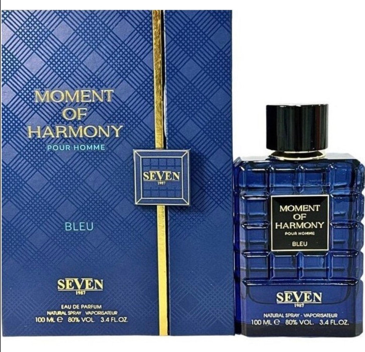 Seven 1987 Moment Of Harmony Bleu Pour Homme Eau De Parfum - 100ml