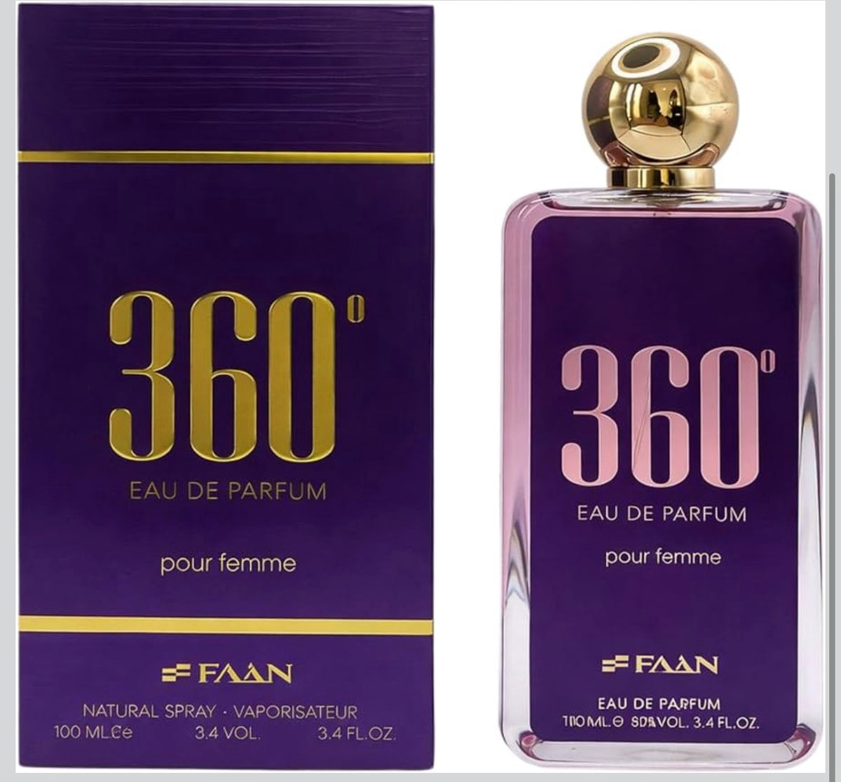 Faan 360° Pour Femme Eau De Parfum - 100ml